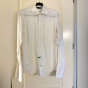 White textured banana republic dress shirt